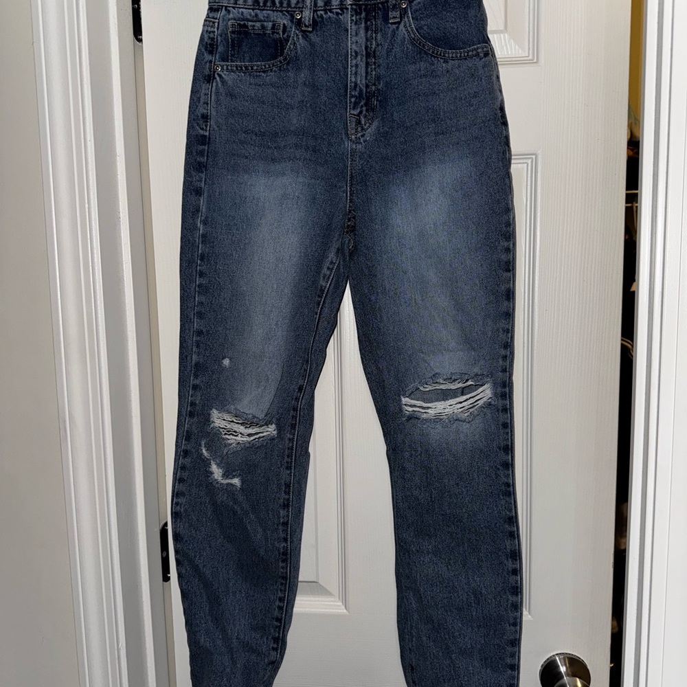 Harper Women's Boyfriend Jeans - Dark Blue